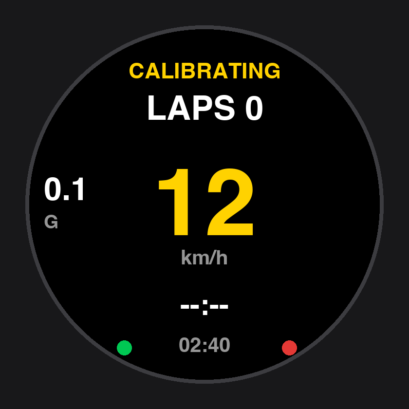 CALIBRATING 靜止設定