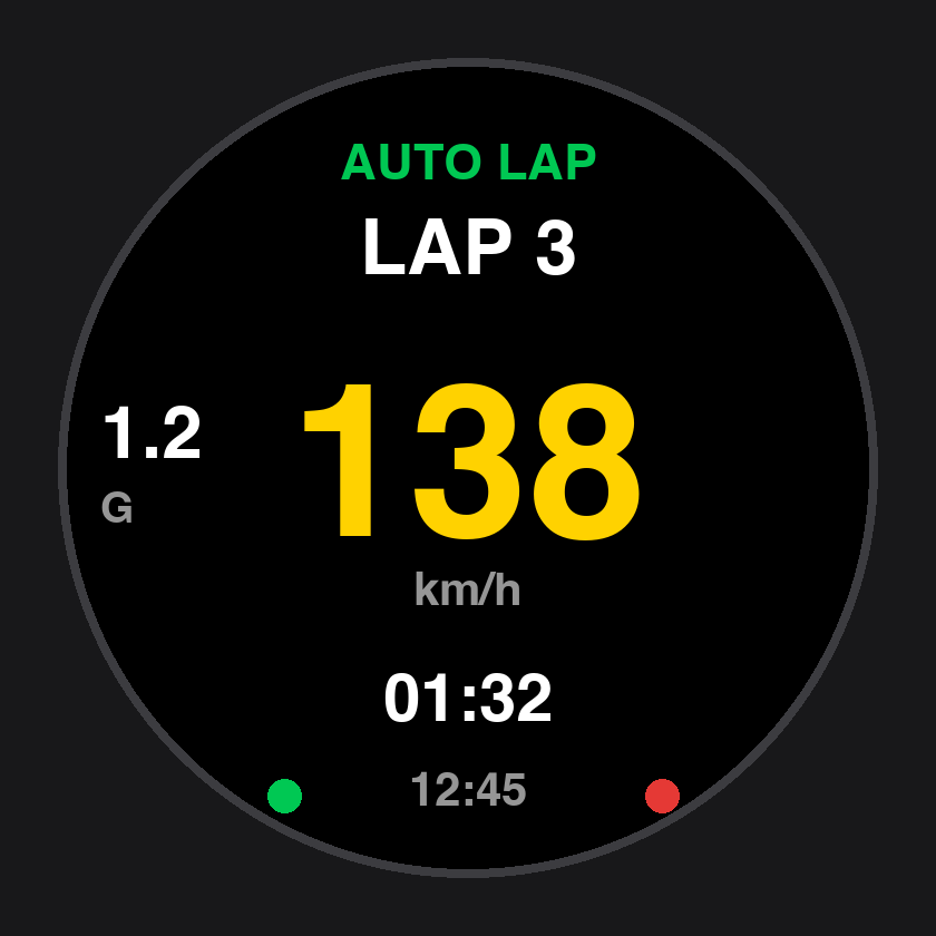 AUTO LAP 正常完成一圈 LAP 3