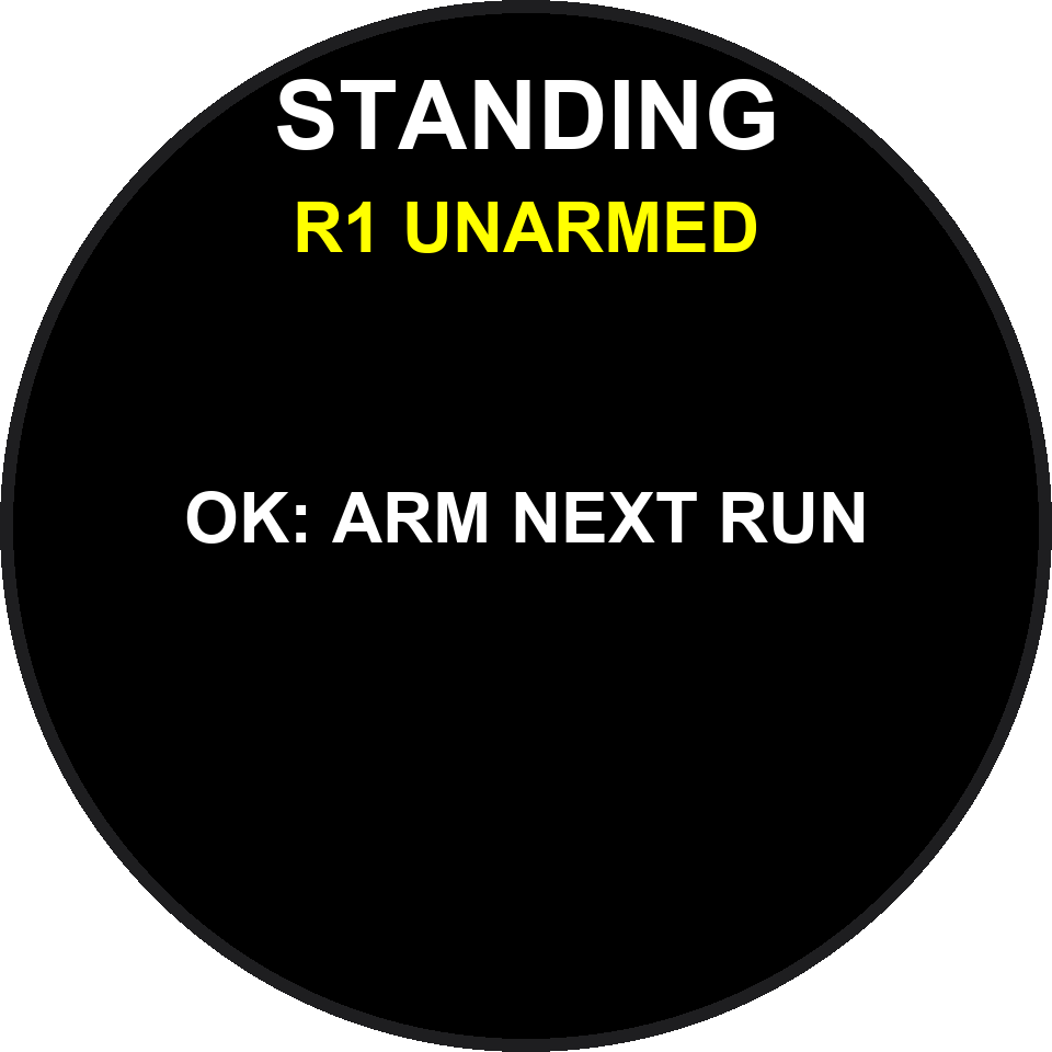 待命 OK ARM NEXT RUN